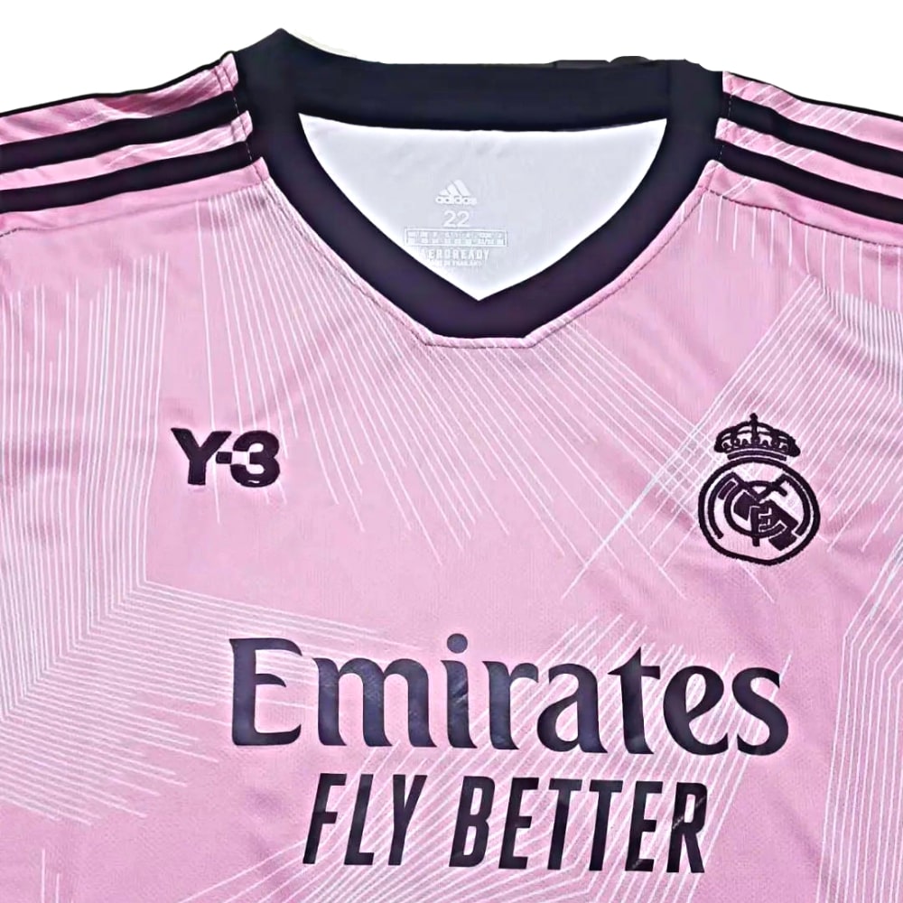 Real Madrid Y3 Pink Kids 22 23 Football Kits UK (1)