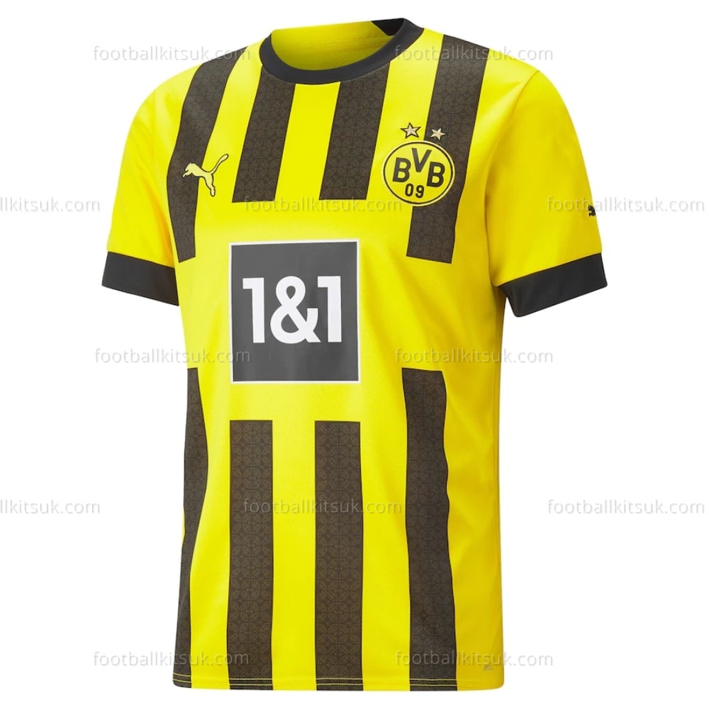 Dortmund Home Shirt 22-23 Football Kits UK (2) Dortmund Home Shirt 22/23