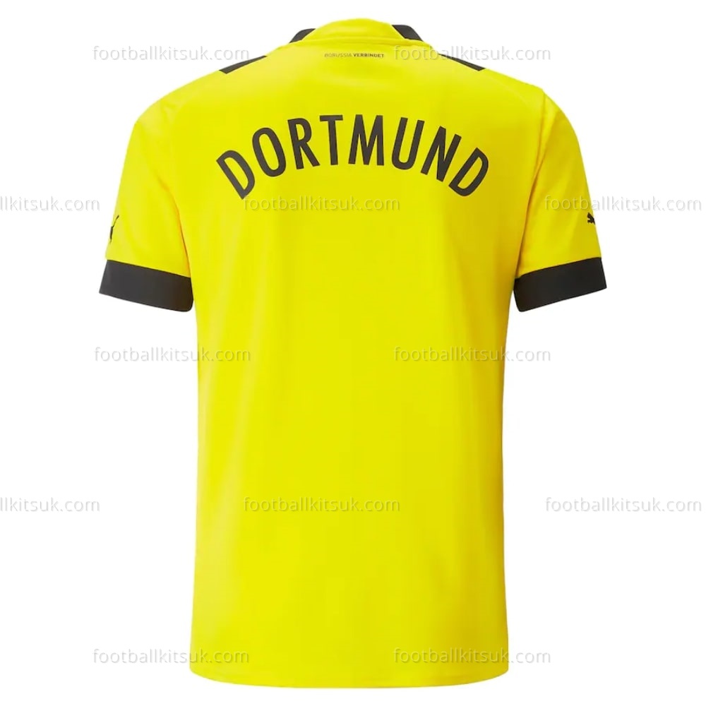 Dortmund Home Shirt 22-23 Football Kits UK (3) Dortmund Home Shirt 22/23