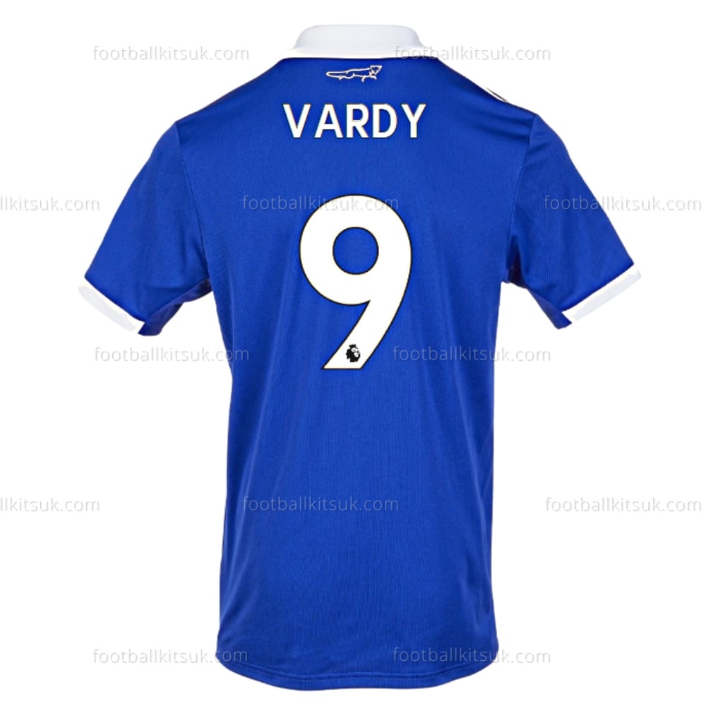 Leicester City Home Vardy 9 Shirt 22 23 Football Kits UK (2) Leicester Home Vardy Printed
