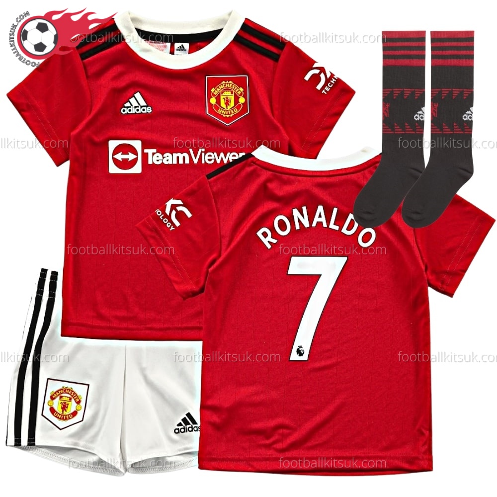 Man Utd Third Kids Ronaldo 7 Printing 2022/23 | Football Kits Uk