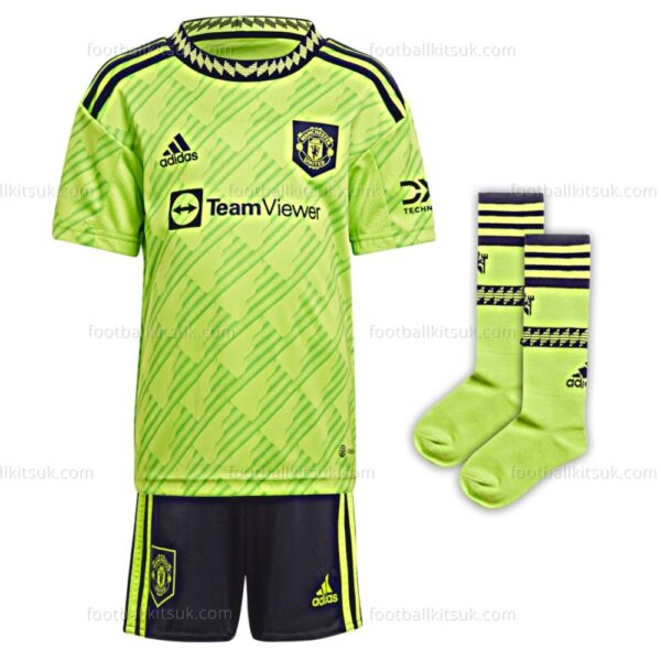 Man Utd Third Kids Ronaldo 7 Printing 2022/23 Football Kits Uk
