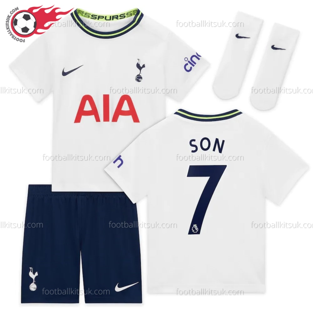 Tottenham Home Kids Son Printed 22/23 | Football Kits Uk