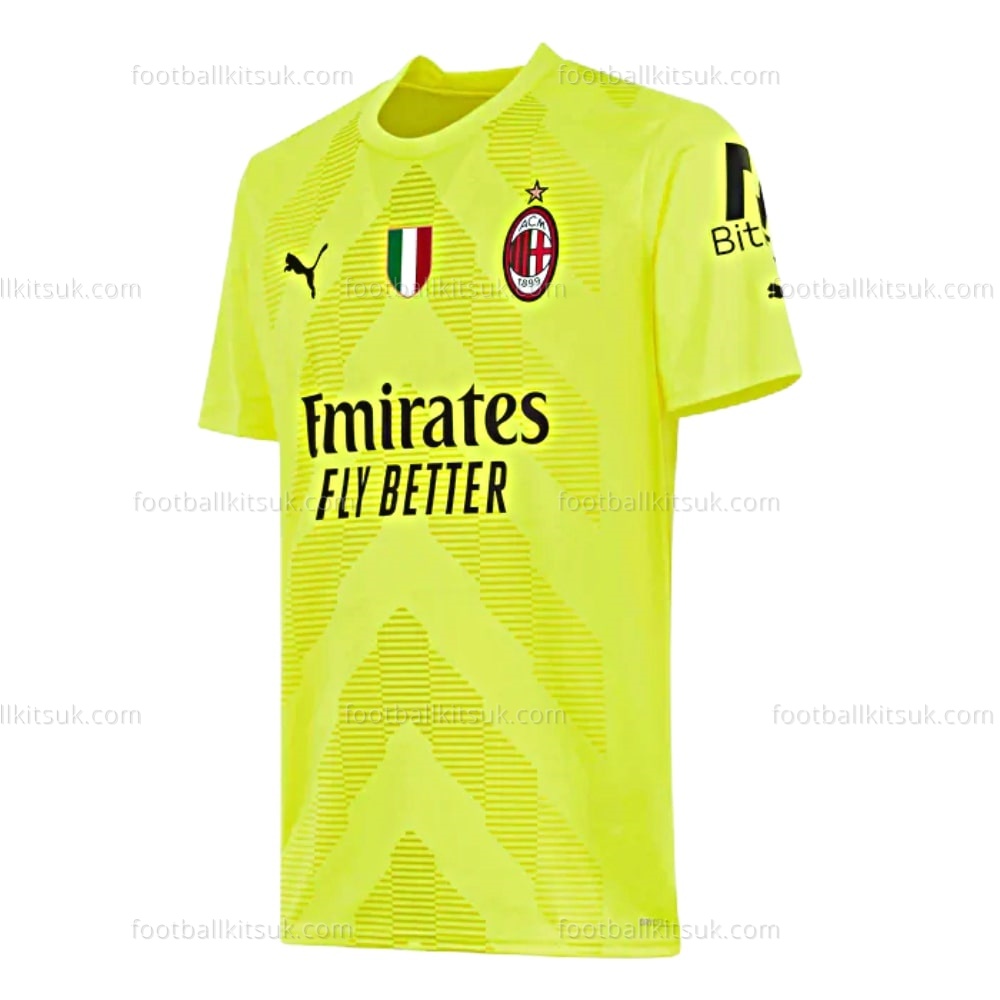 AC Milan Goalkeeper Home Shirt 22 23 Football Kits UK (2)