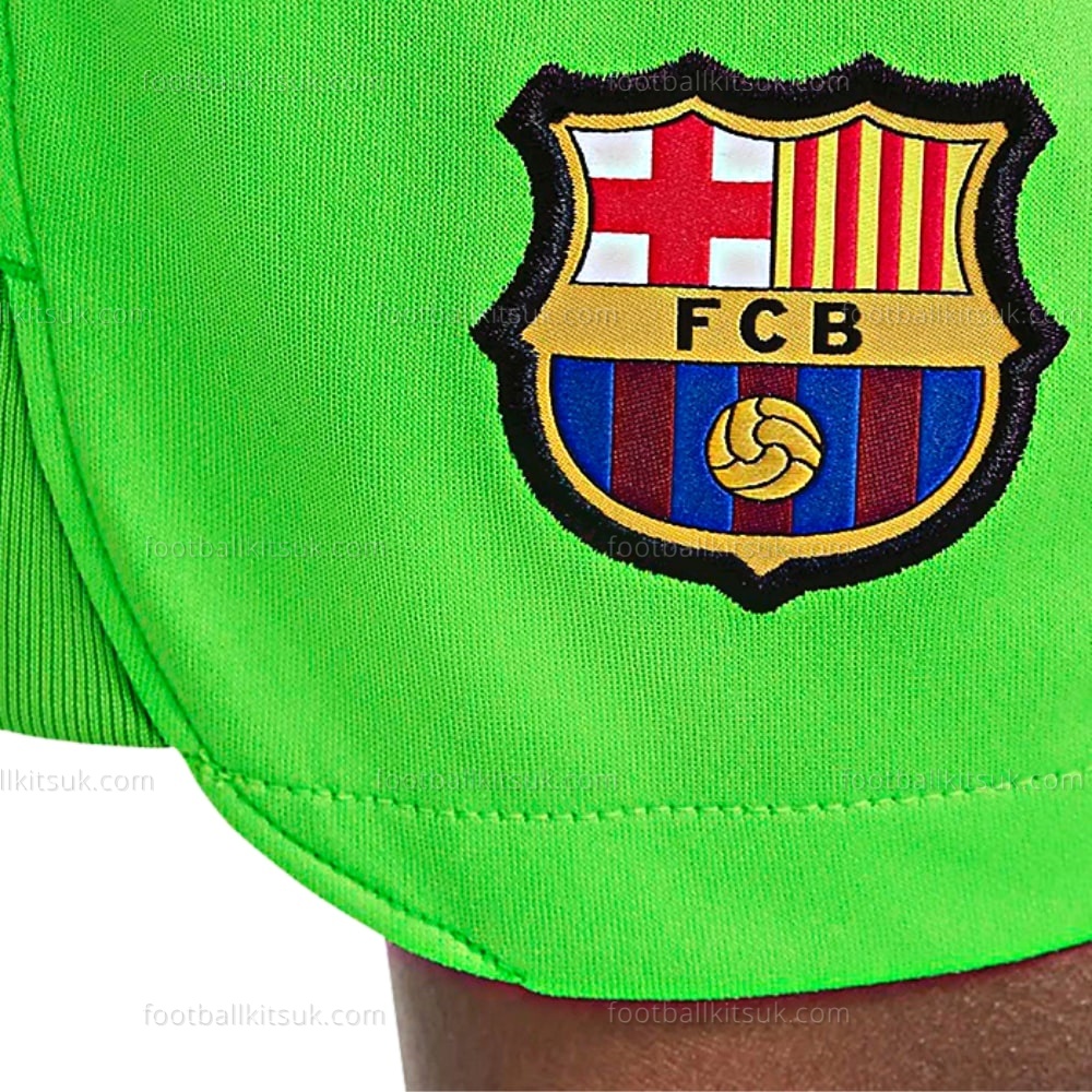 Barcelona Goalkeeper Home Kids 22 23 Football Kits UK (7)