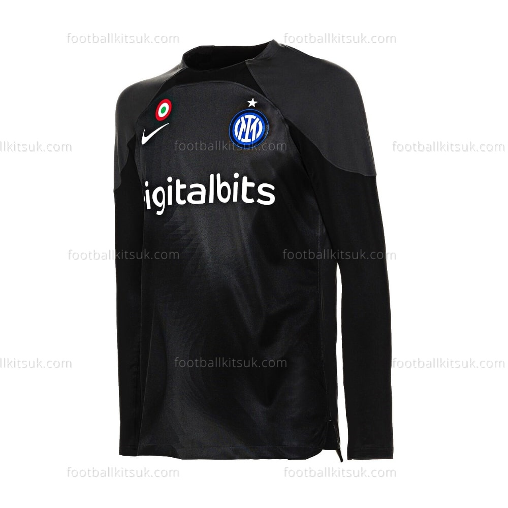 Inter Milan Goalkeeper Black Shirt 22 23 Football Kits UK (4)