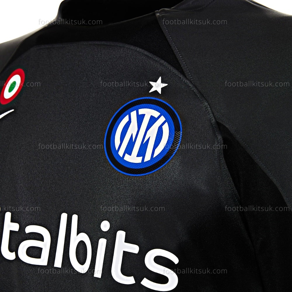 Inter Milan Goalkeeper Black Shirt 22 23 Football Kits UK (6)