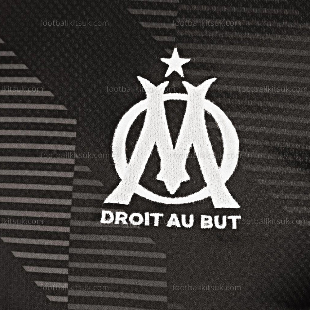 Olympique Marseille Goalkeeper Black Shirt 22 23 Football Kits UK (3)