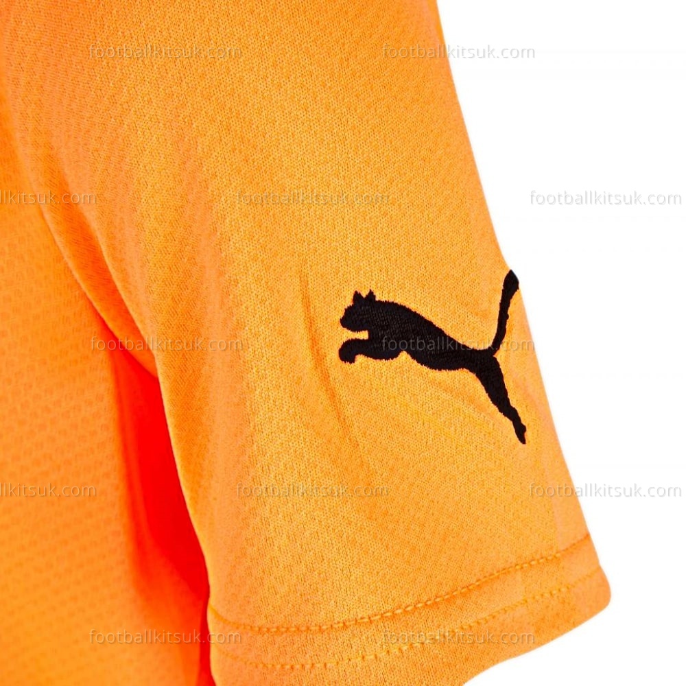 Olympique Marseille Goalkeeper Orange Kids 22 23 Football Kits UK (2)