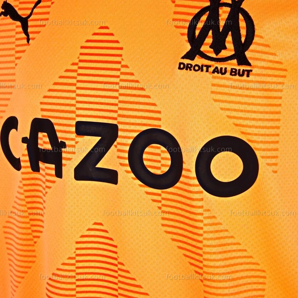 Olympique Marseille Goalkeeper Orange Shirt 22 23 Football Kits UK (4)
