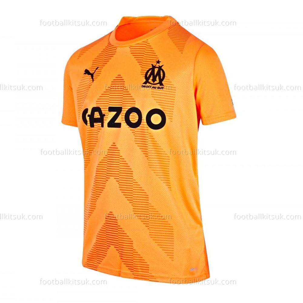Olympique Marseille Goalkeeper Orange Shirt 22 23 Football Kits UK (6)