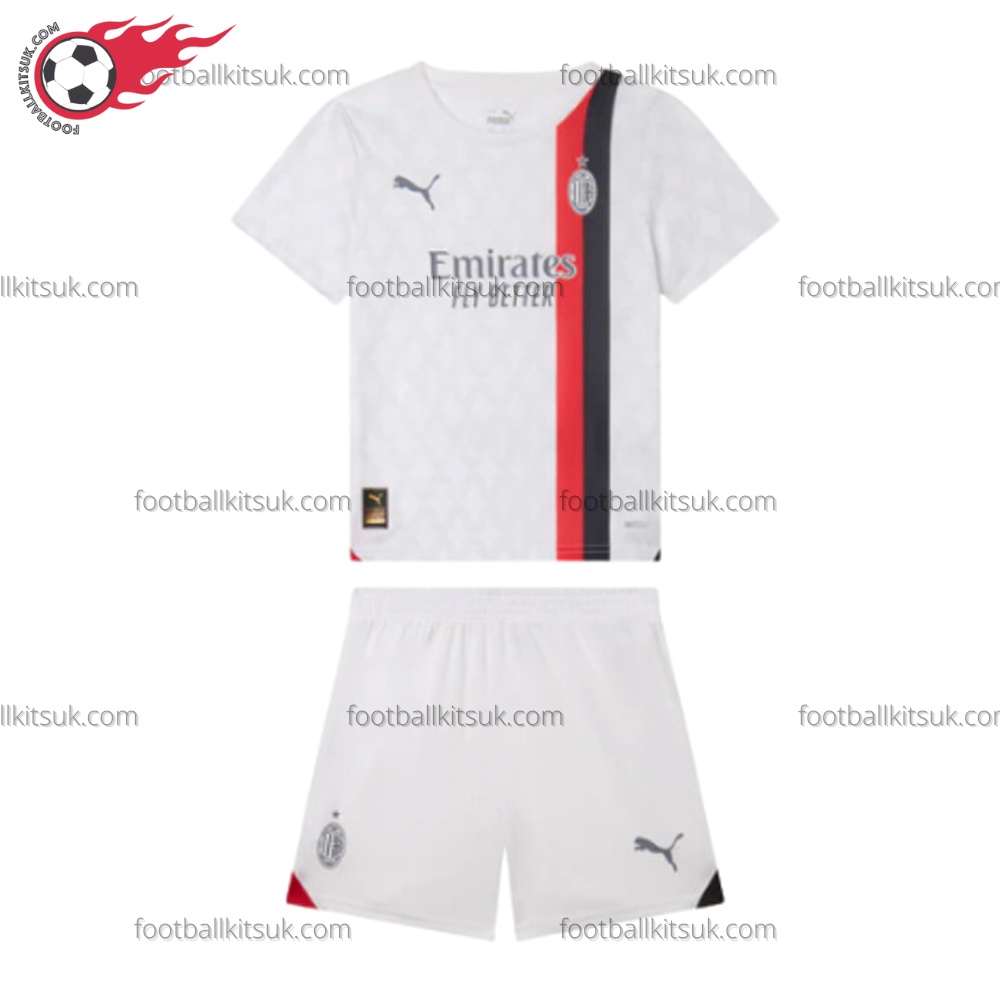 AC Milan Away 23/24 Kid Football Kits UK