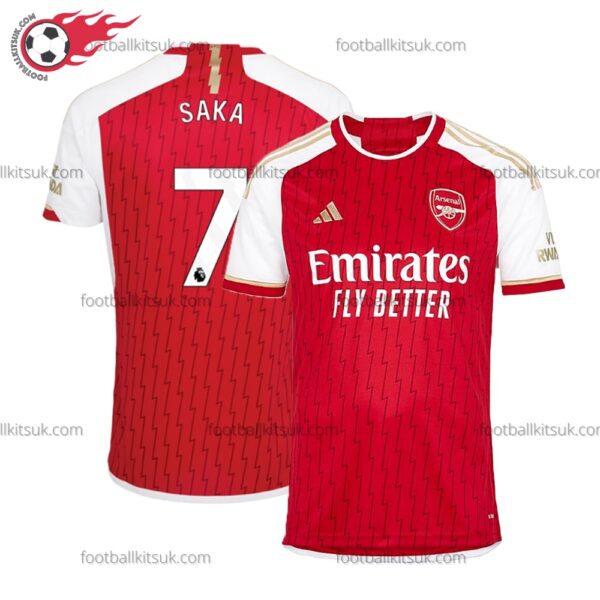Arsenal Saka 7 Home 23/24 Football Shirt UK