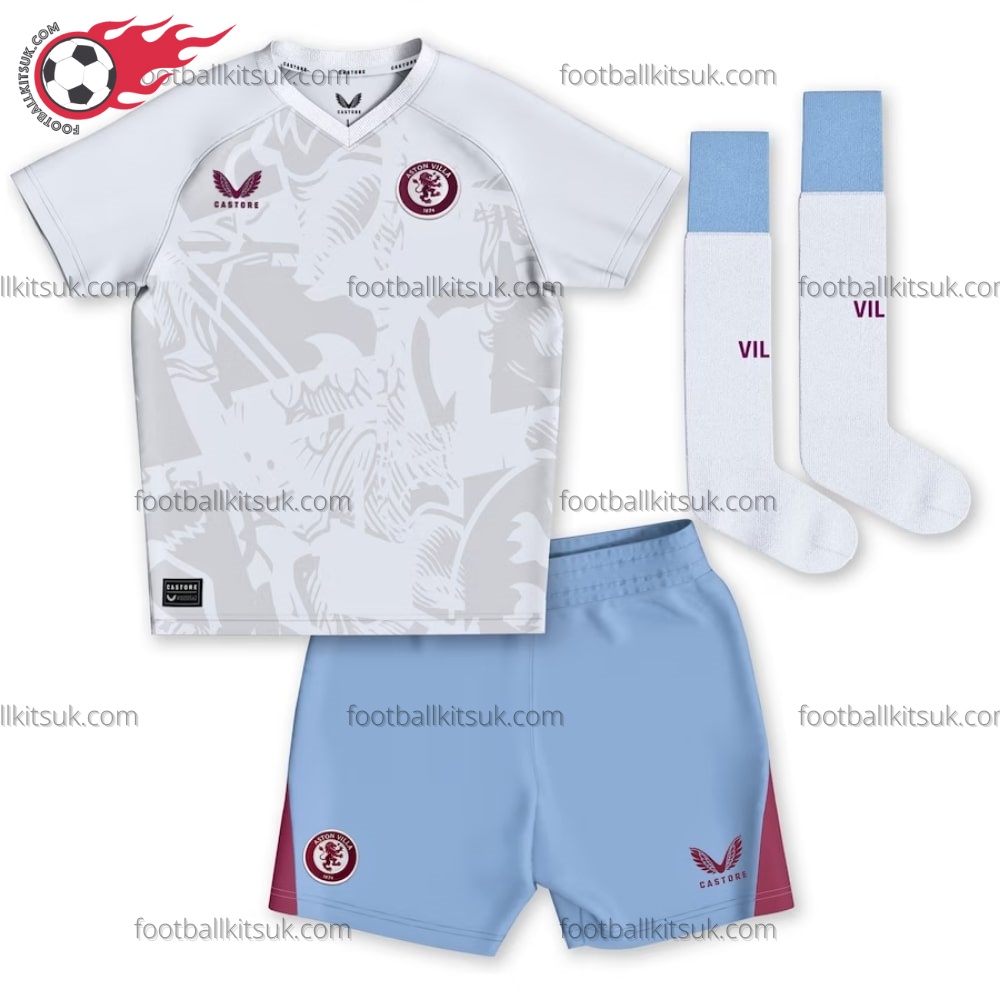 Aston Villa Away Kids Football Kits UK