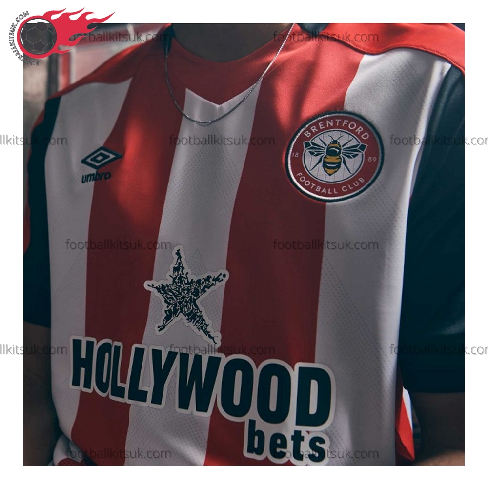 Brenford Home Men Football Shirt UK 3 Brenford Home Men Football Shirt UK