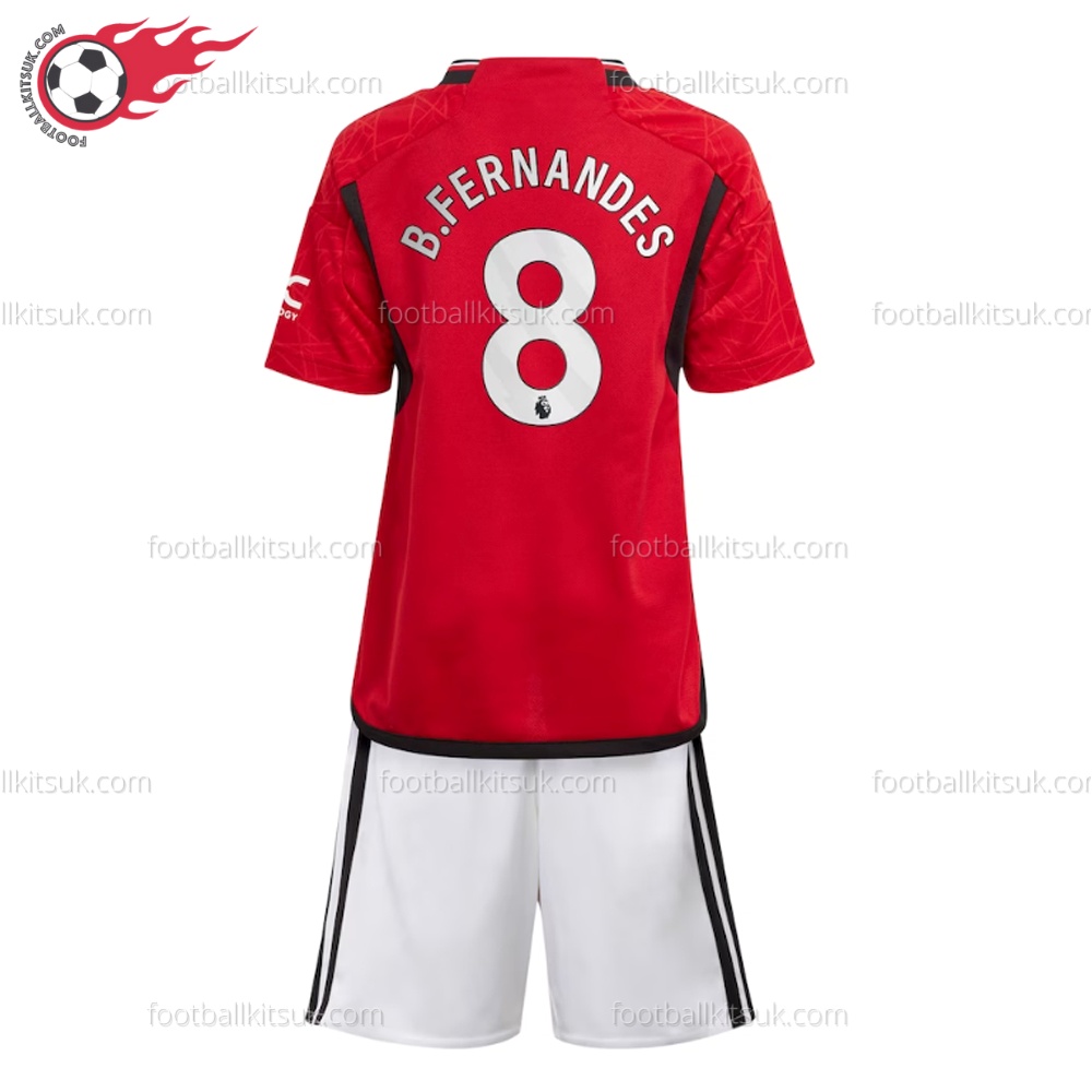 Man Utd B.Fenandes 8 Home Kids Football Kits UK