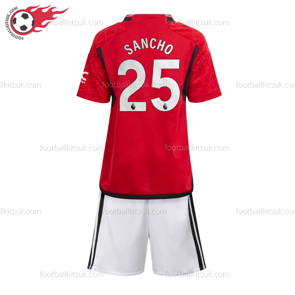 Man Utd Sancho 25 Home Kids Football Kits UK