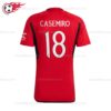 Man Utd Casemiro 18 Home Football Shirt UK