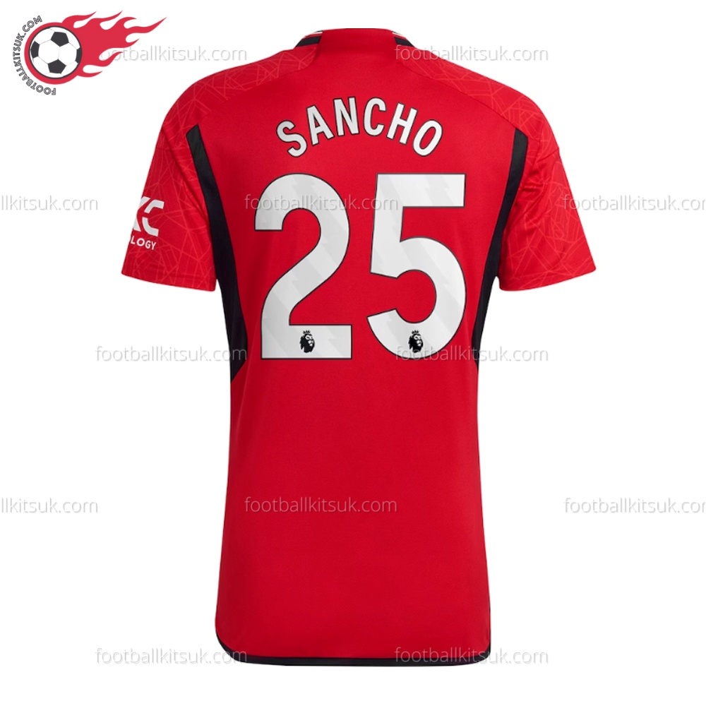 Man Utd Sancho 25 Home Football Shirt UK 1 Man Utd Sancho 25 Home Football Shirt UK