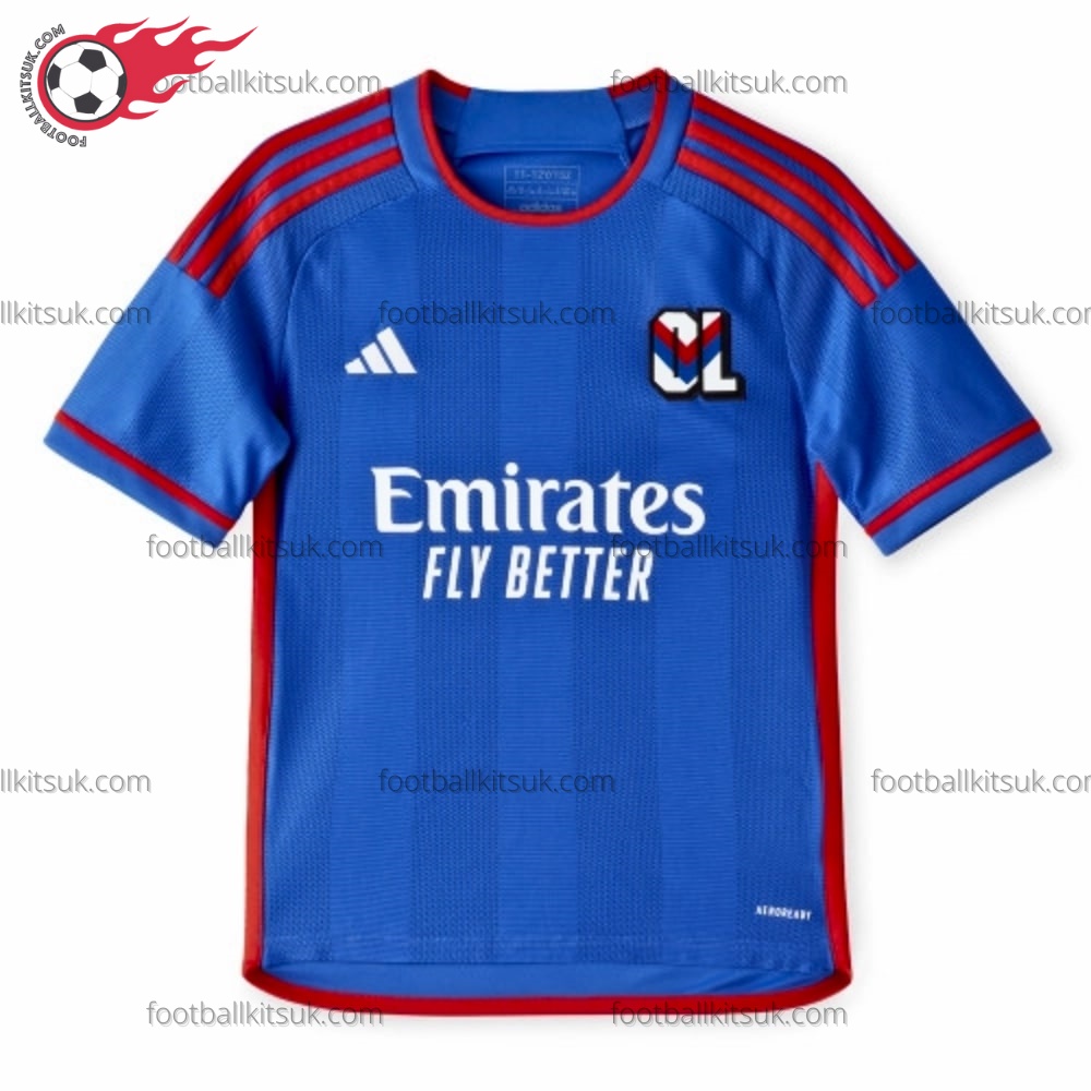 Lyonnais Away Kids Football Kits UK