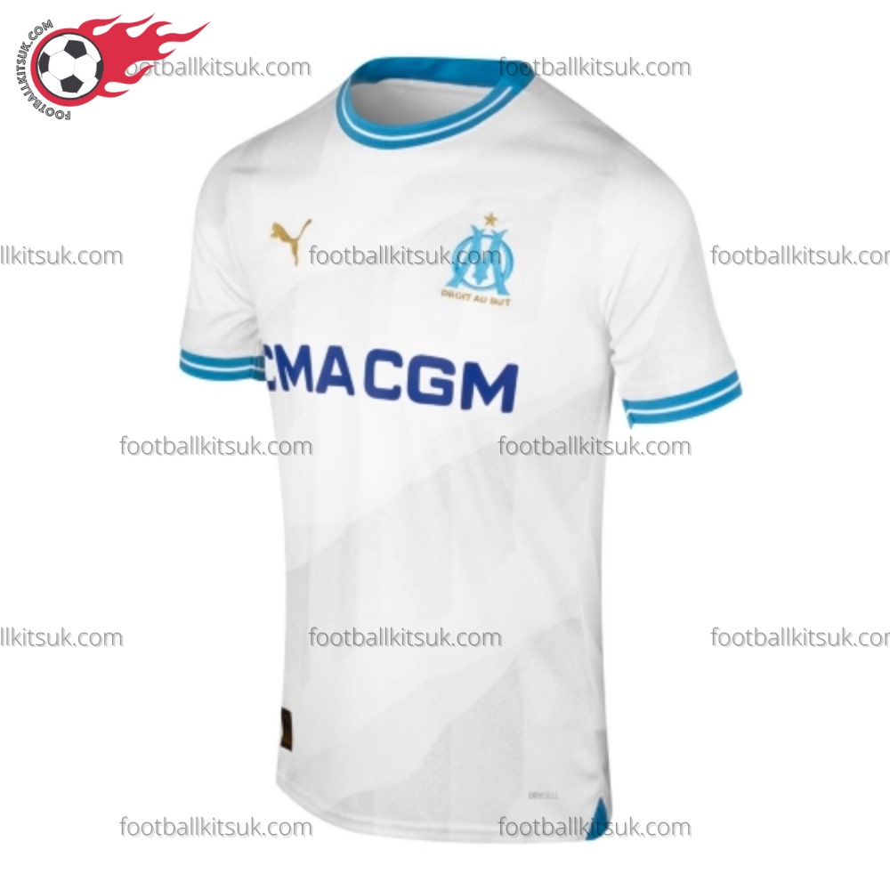 Marseille Home Men Football Shirt UK 1 Marseille Home Men Football Shirt UK