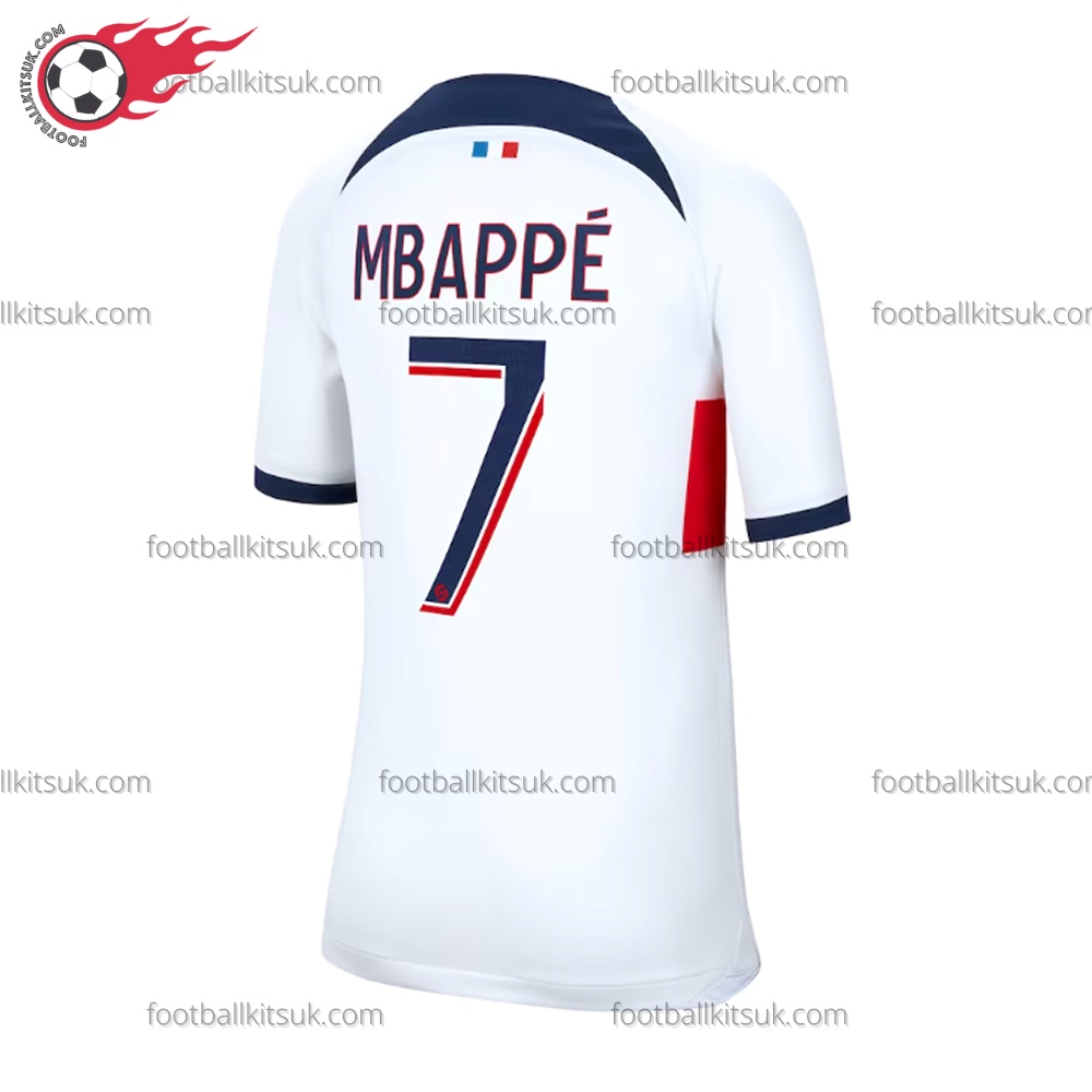 PSG Mbappe 7 Away Football Shirt UK