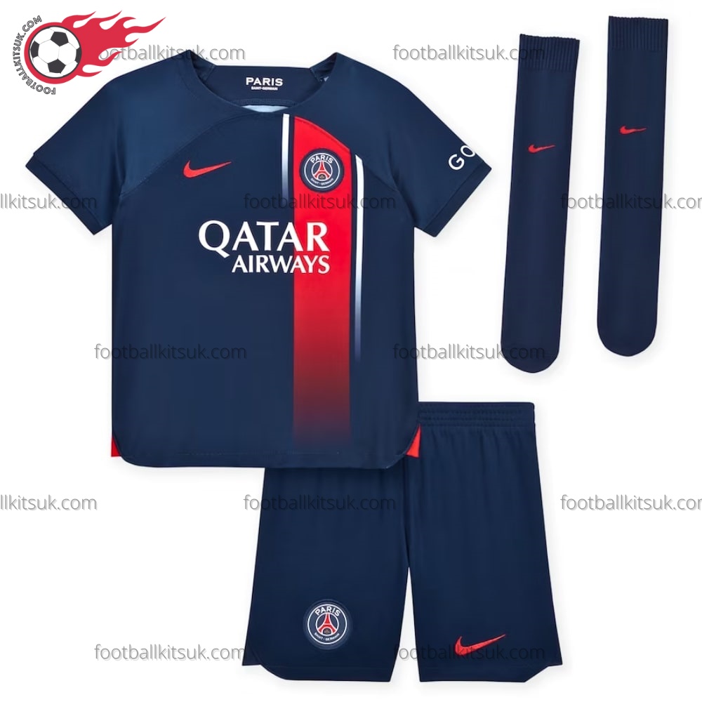 PSG Ramos 4 Home Kids Football Kits UK