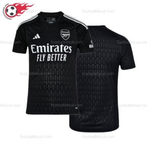 Arsenal Goalkeeper Black 23/24 Football Shirt UK