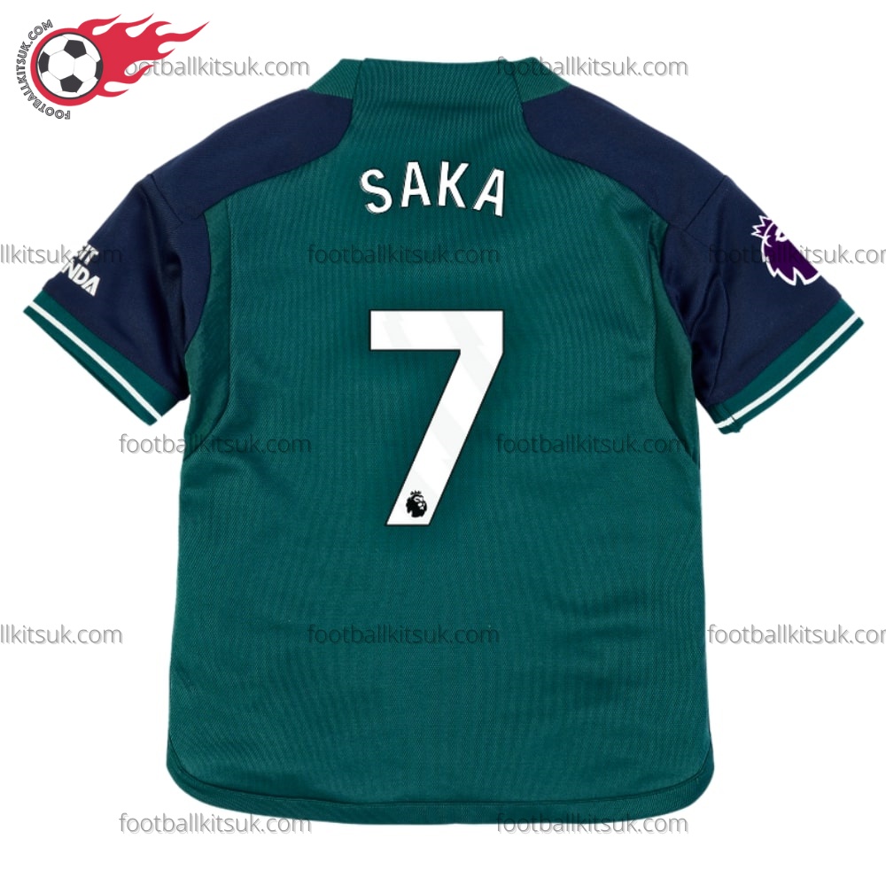 Arsenal Saka 7 Third Kids Football Kits UK 1 Arsenal Saka 7 Third Kids Football Kits UK