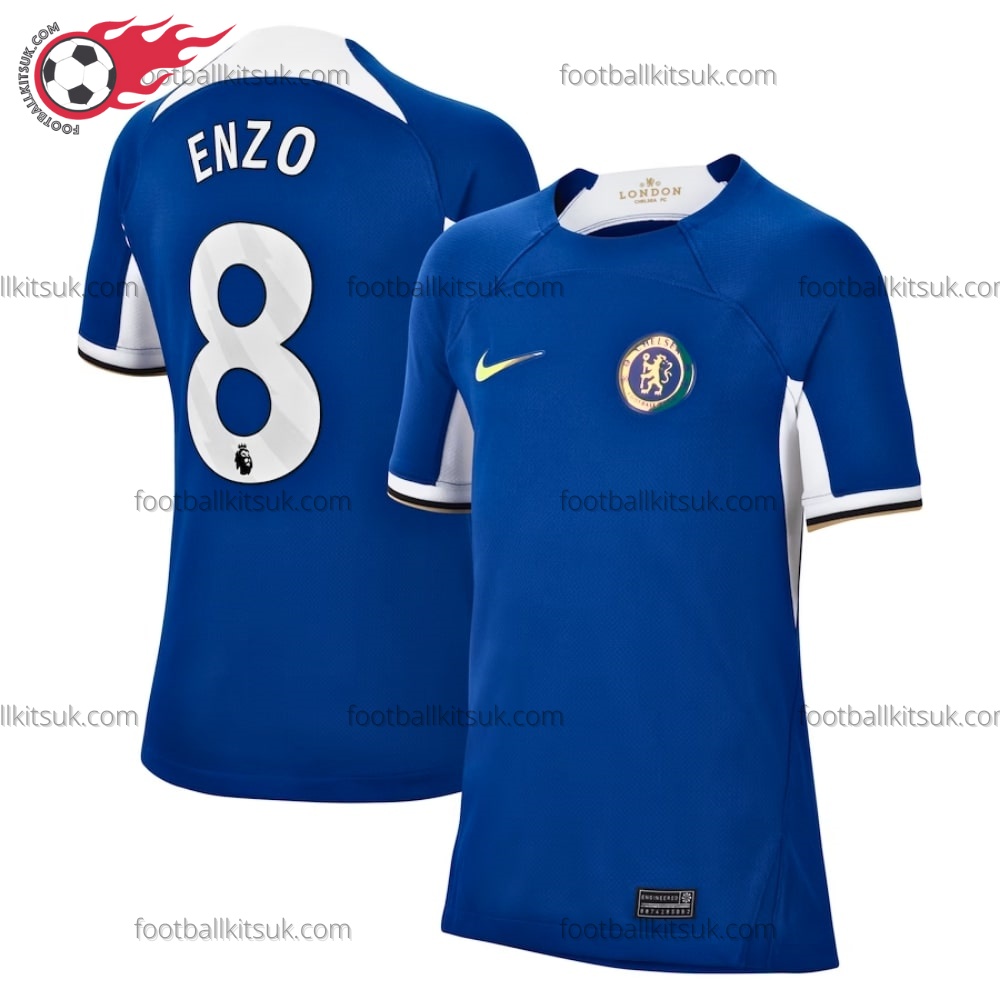 Chelsea Enzo 8 Home 23/24 Football Shirt UK