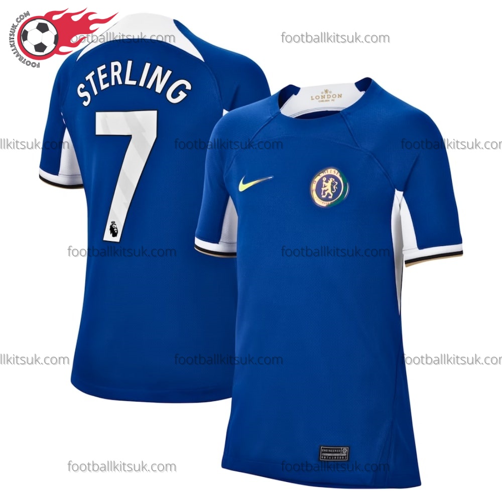 Chelsea Sterling 7 Home 23/24 Football Shirt UK