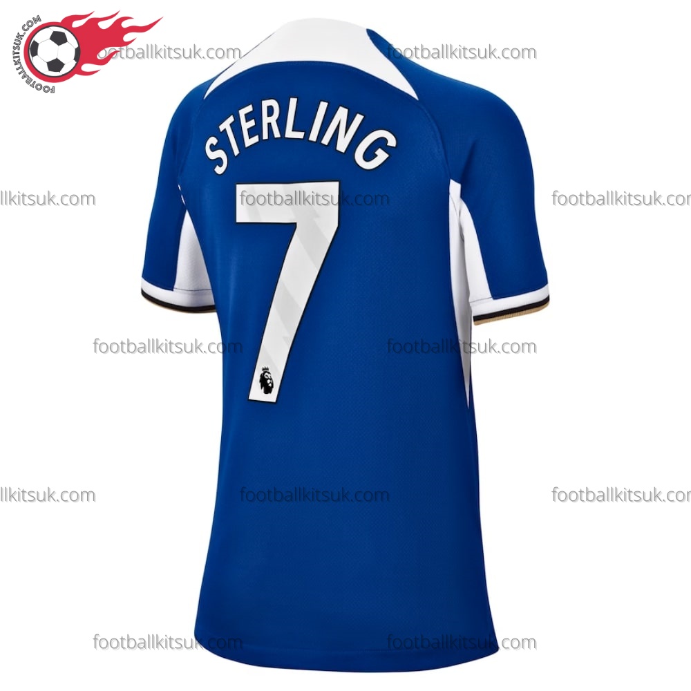 Chelsea Sterling 7 Home Men Football Shirt UK 1 Chelsea Sterling 7 Home Men Football Shirt UK
