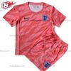 England Goalkeeper Red 2023 Kid Football Kits UK