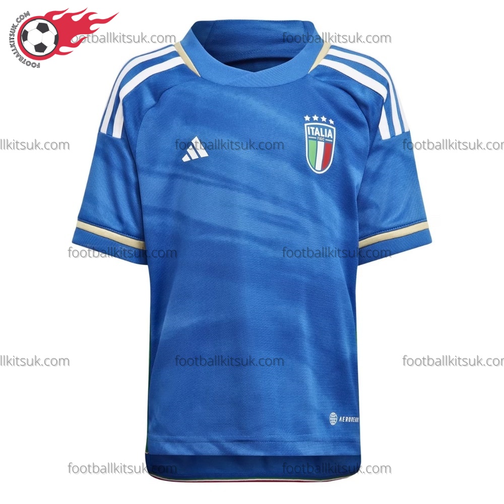 Italy Home World Cup Kids Football Kit UK 2023
