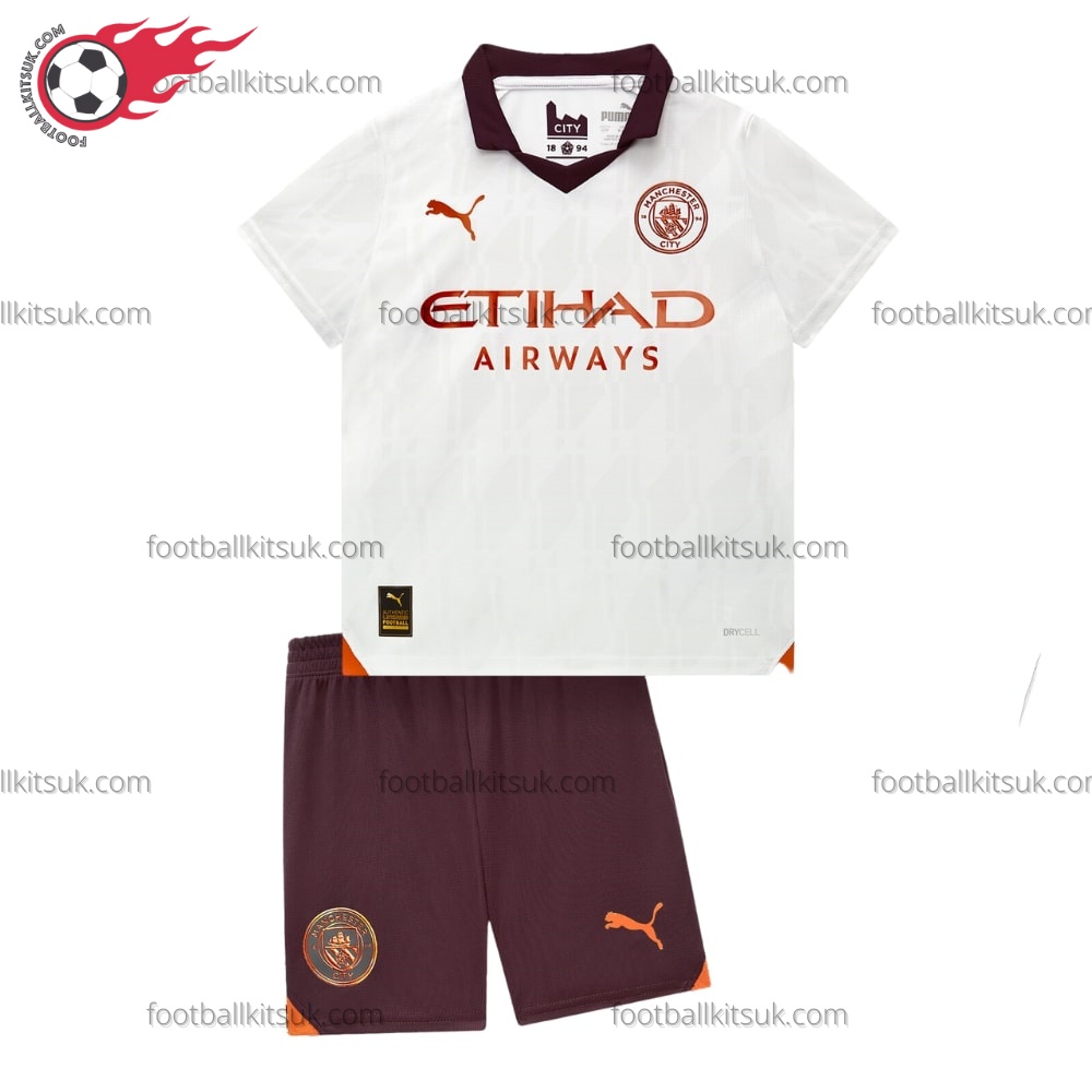 Man City Away Kids Football Kits UK