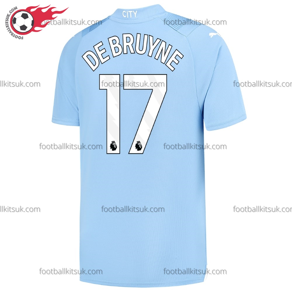 Man City Bruyne 17 Home Football Shirt UK