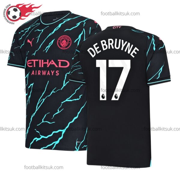 Man City Bruyne 17 Third 23/24 Football Shirt UK