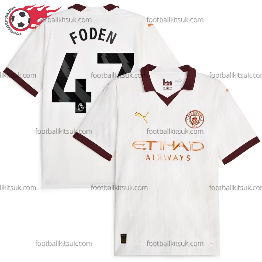 Man City Foden 47 Away Football Shirt UK
