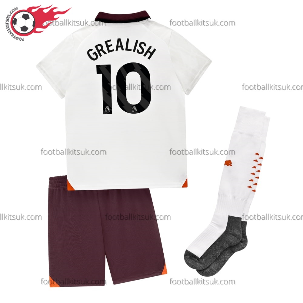 Man City Grealish 10 Away Kids Football Kits UK