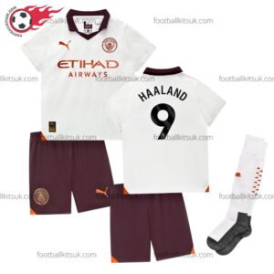 Man City Haaland 9 Away 23/24 Kid Football Kits UK