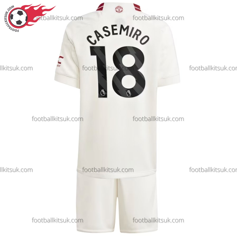 Man Utd Casemiro 18 Third Kids Football Kits UK