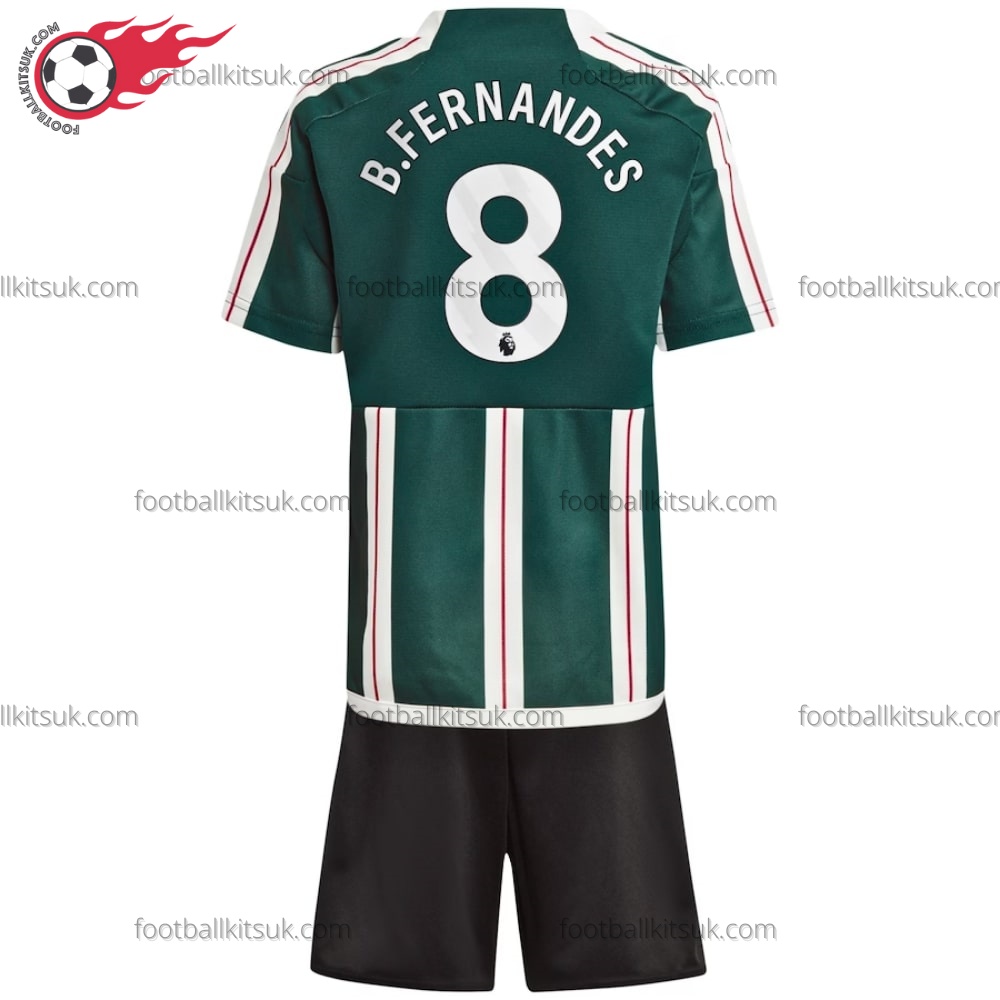 Man Utd B.Fernandes 8 Away Kids Football Kits UK