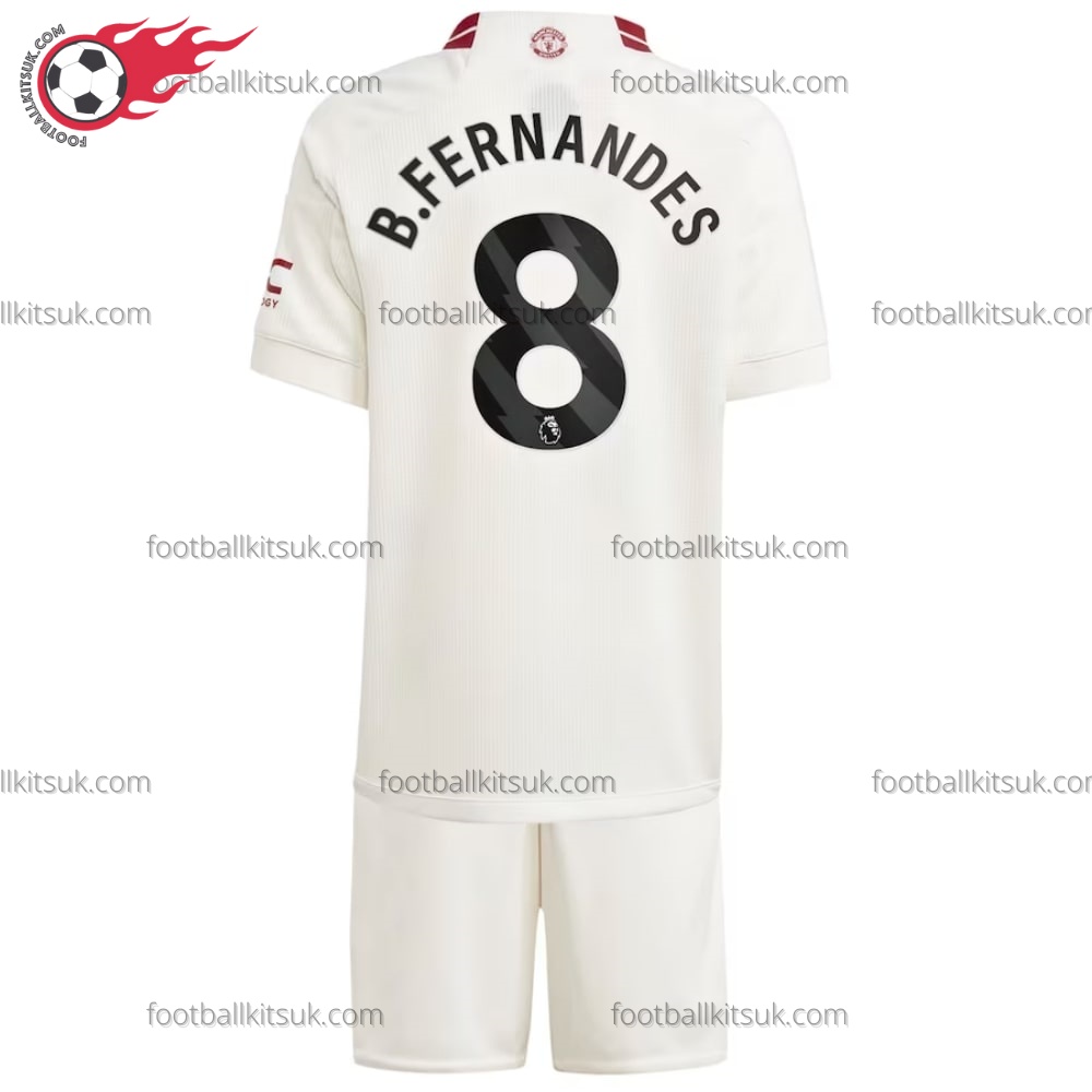 Man Utd B.Fernandes 8 Third Kids Football Kits UK
