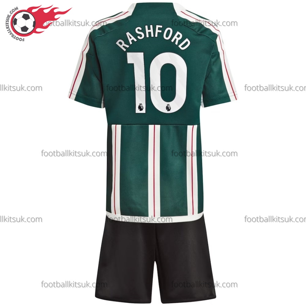 Man Utd Rashford 10 Away Kids Football Kits UK