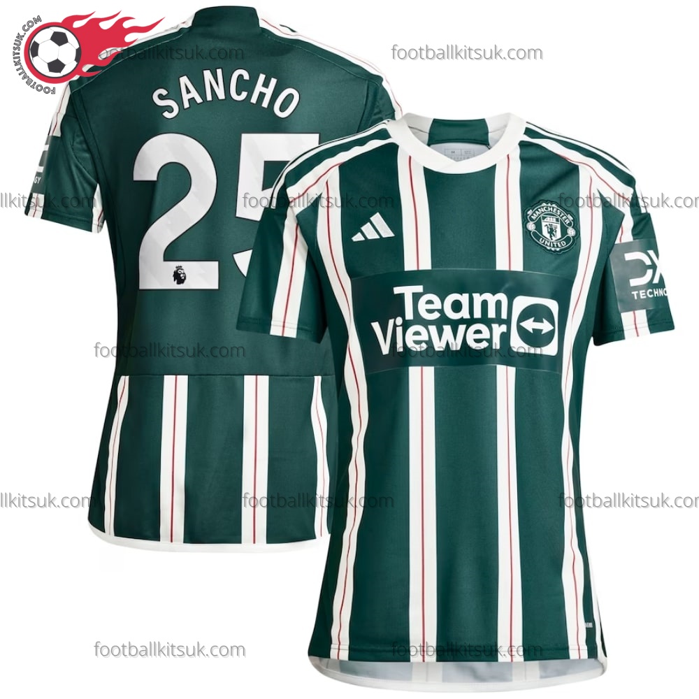 Man Utd Sancho 25 Away 23/24 Football Shirt UK