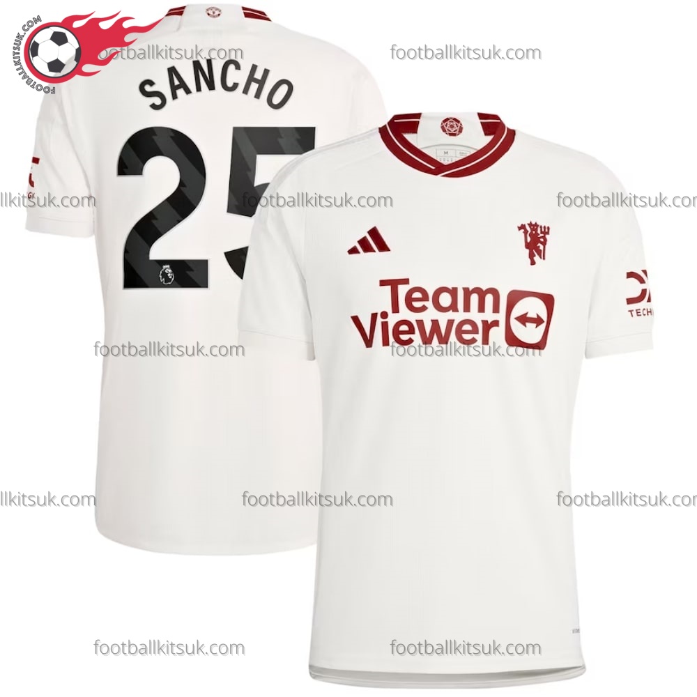 Man Utd Sancho 25 Third 23/24 Football Shirt UK