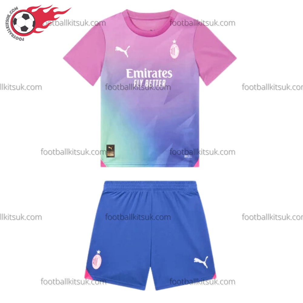 AC Milan Third Kids Football Kits UK 2 AC Milan Third Kids Football Kits UK