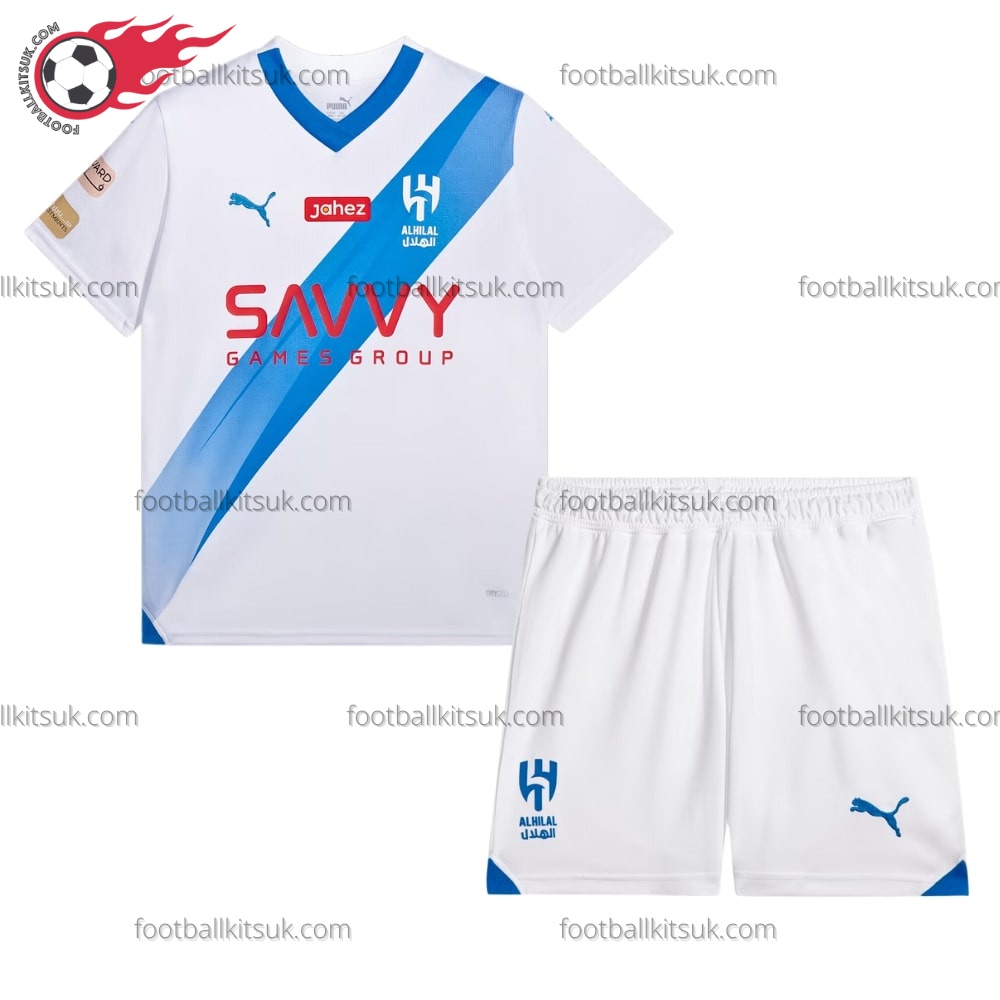 Al Hilal Away Kids Football Kit UK