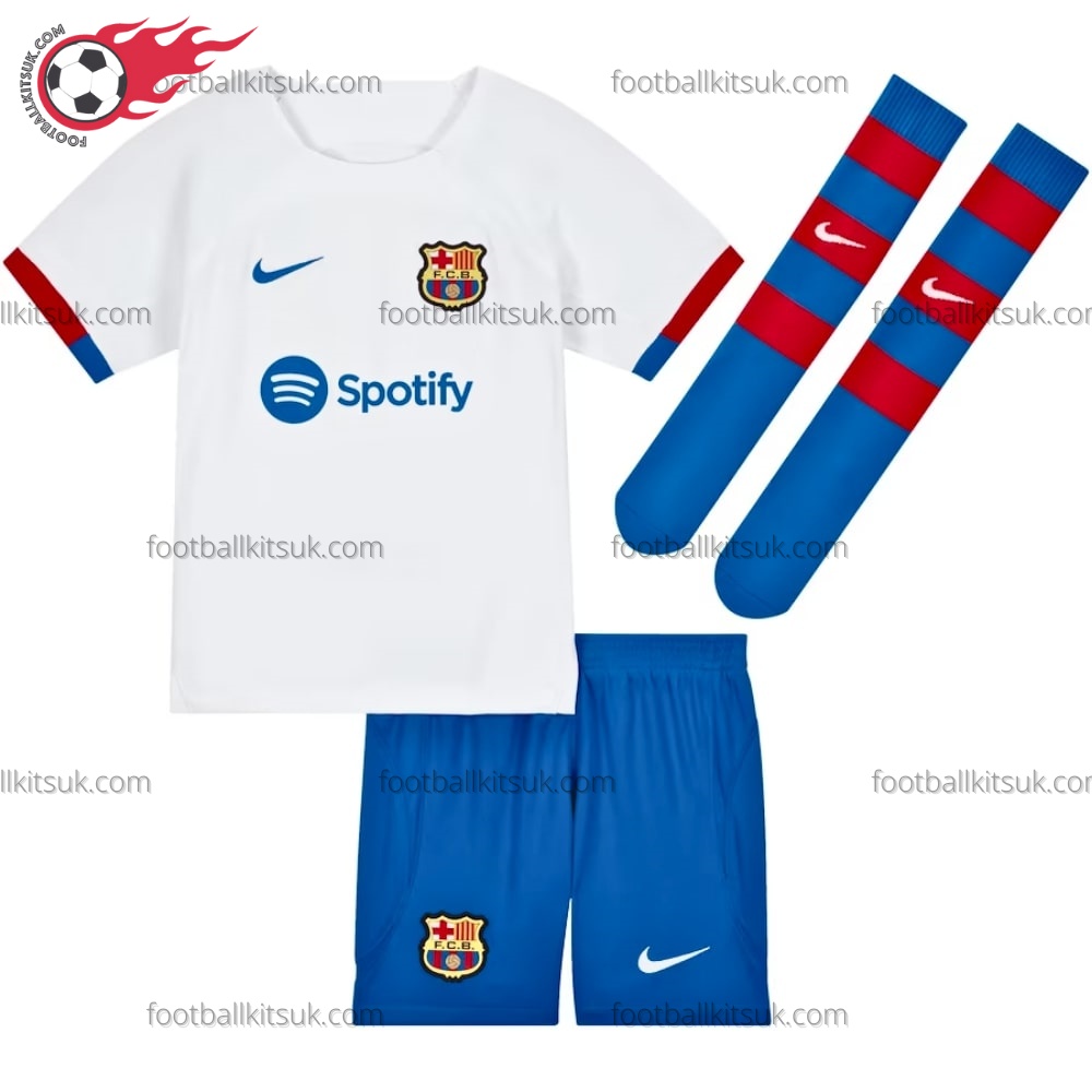 Barcelona Away 23/24 Kid Football Kits UK