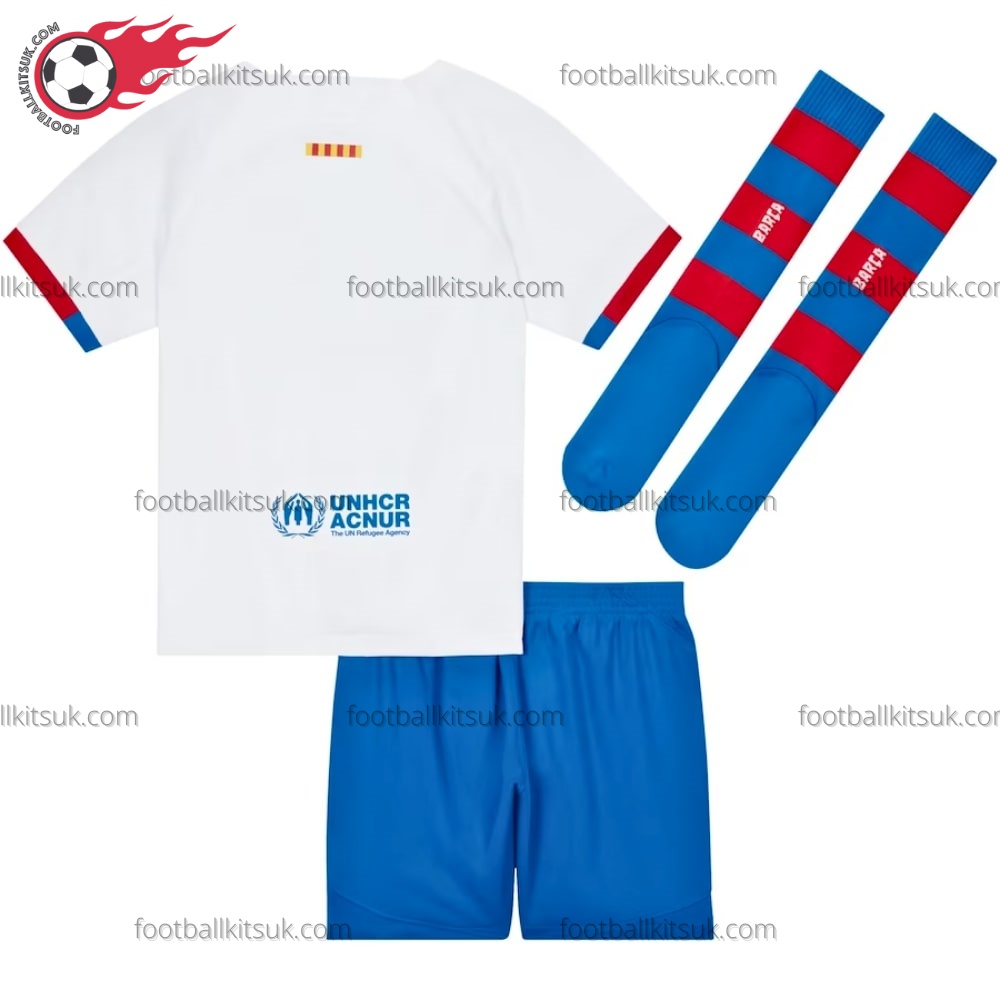Barcelona Away Kids Football Kits UK